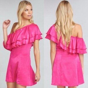 Show Me Your MuMu Pink Ruffle Mini Dress